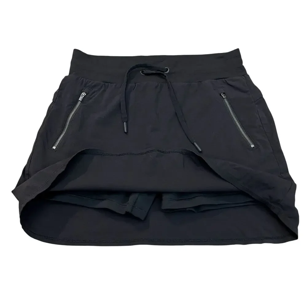 Athleta Trekkie North Skort 4 Black Straight Fit Outdoor Gorpcore Mini Athletic